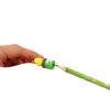 Factory direct supply of colored transparent pencil caps, plastic pen covers, pencil caps, student and children's protective cases, and pencil extenders Item Picture